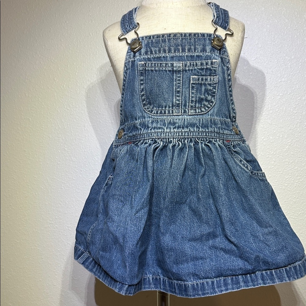 Vintage Baby Gap Denim Jumper Overall Dress |Size 12-18 months